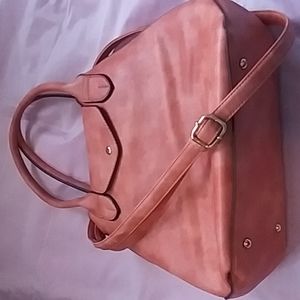 Like new orange adjustable crossbody satual purse